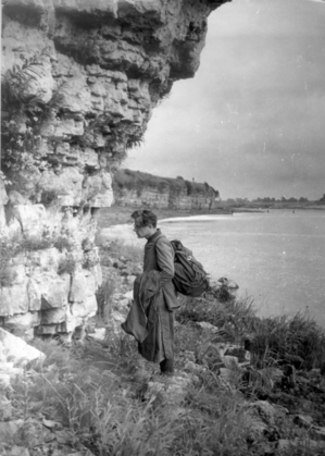 2. attēls. Daugavas krastā pie Pļaviņām 20.gs. 50. gados. Foto: no LU Muzeja krājuma