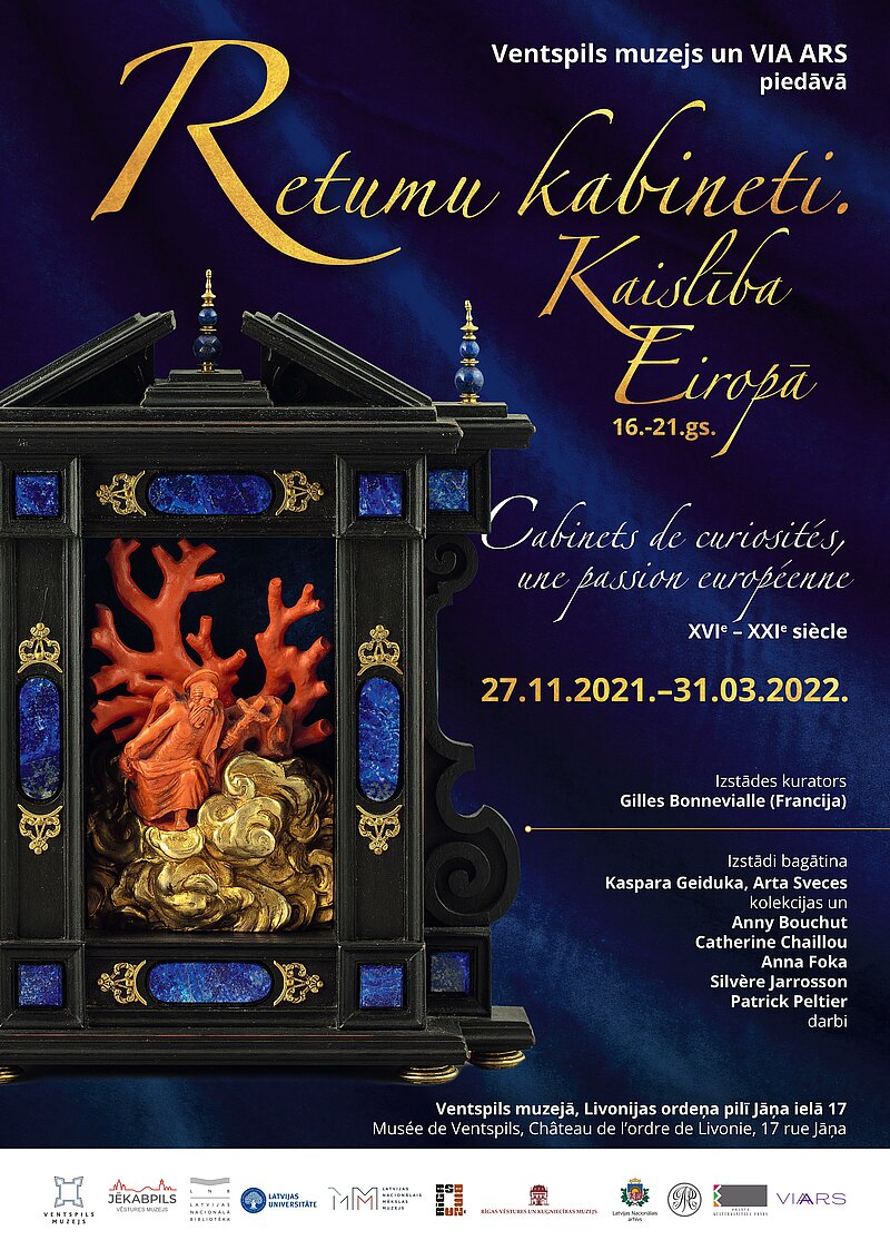 No kabineta līdz muzejam. Ventspils muzejā Livonijas ordeņa pilī no 27. novembra izstāde Retumu kabineti