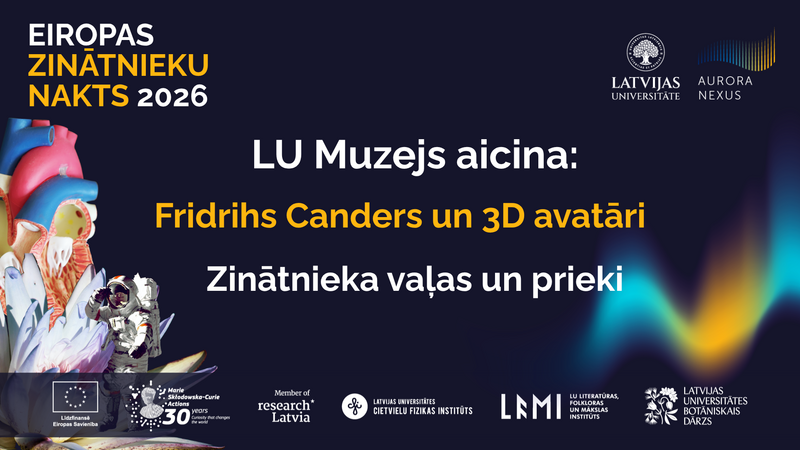 LU Muzejs aicina uz Eiropas Zinātnieku nakti