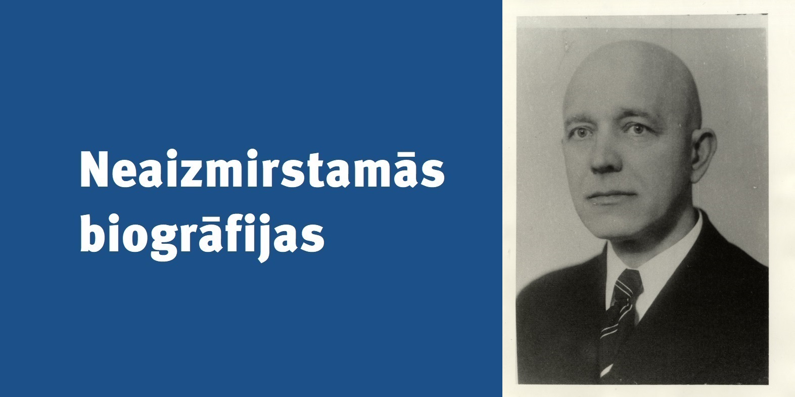 Kārļa Starca portrets 20. gs. 50. gados. Foto: no LU Muzeja krājuma