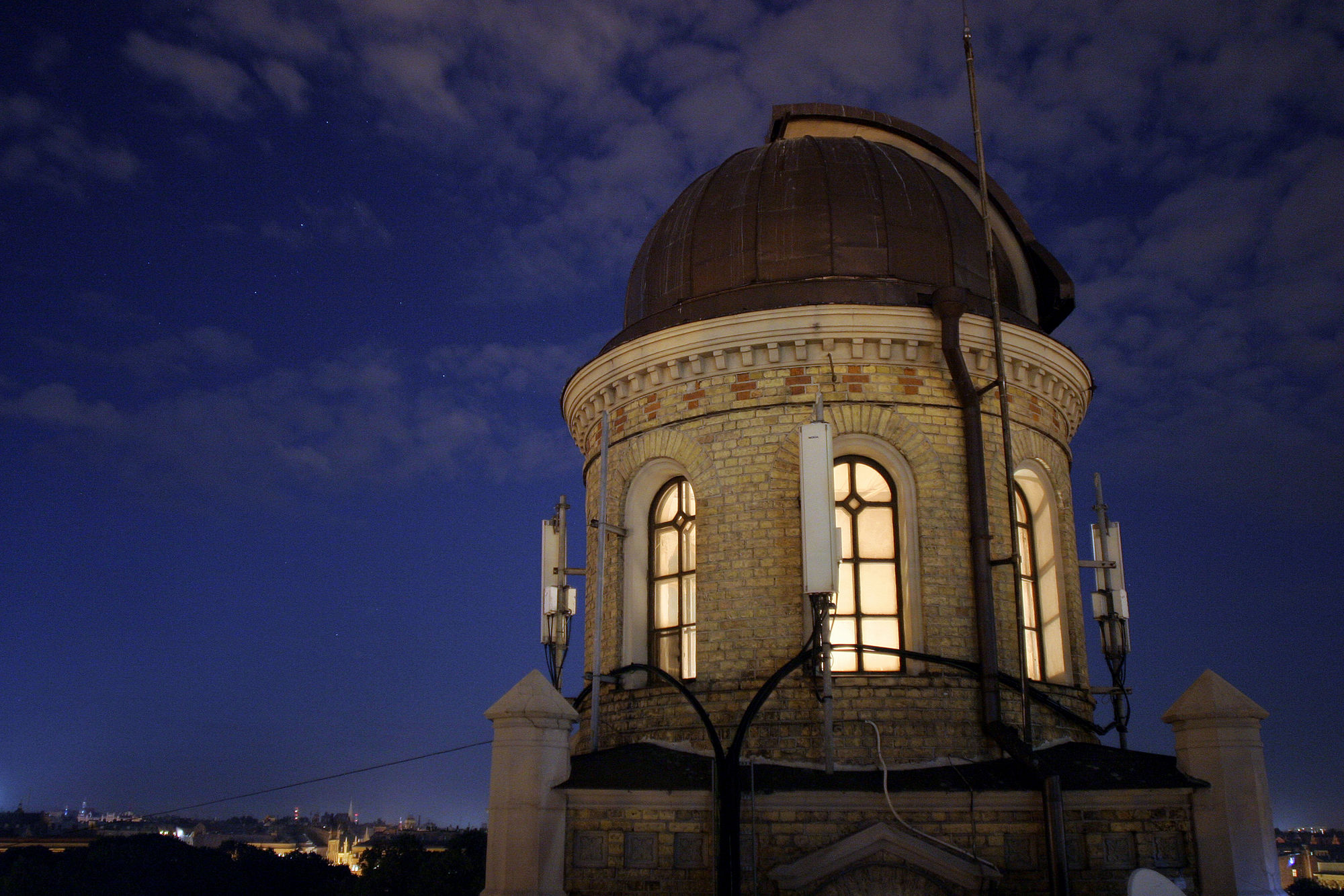Latvijas Universitātes Astronomiskais tornis. Foto: Toms Grīnbergs